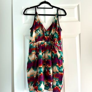 Geometric shape mini dress